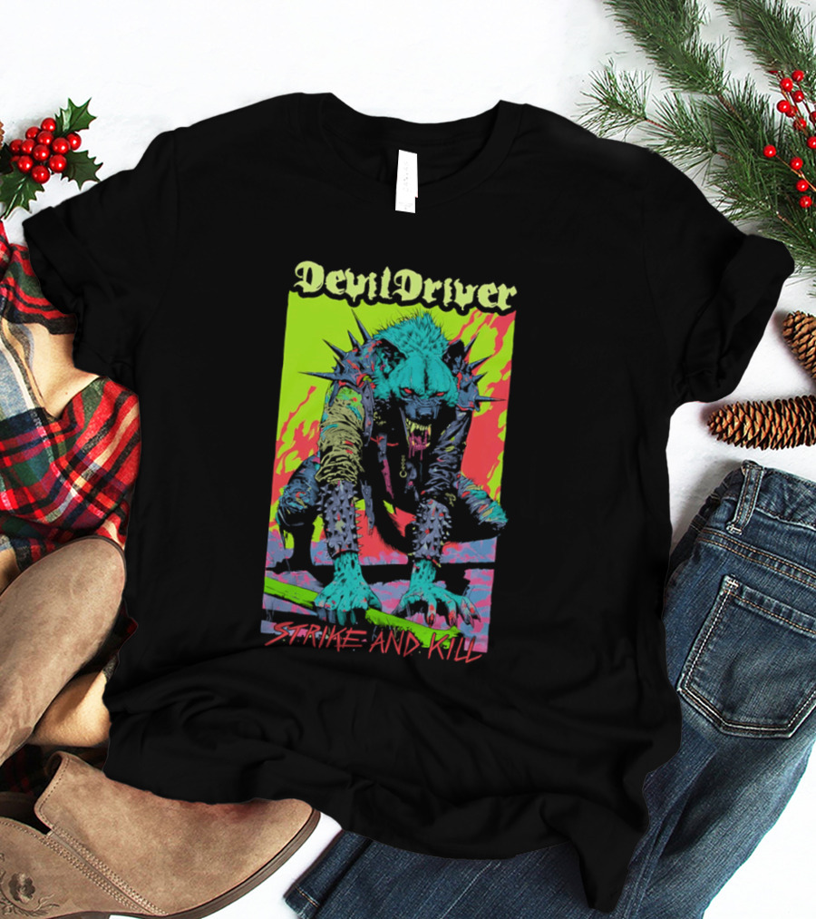 DevilDriver Strive And Kill Bone Hyena T-Shirt