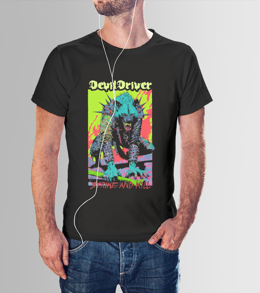 DevilDriver Strive And Kill Bone Hyena T-Shirt