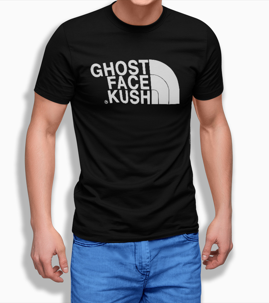 Ghost Face Kush North Face T-Shirt