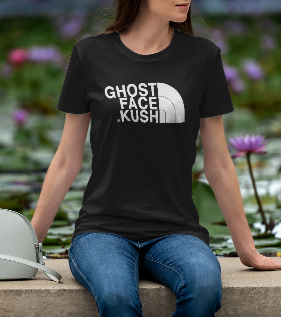 Ghost Face Kush North Face T-Shirt