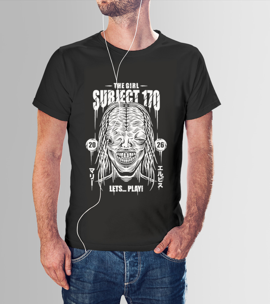The Girl Subject 170 Lets Play Horror Creepy Character 2026 T-Shirt
