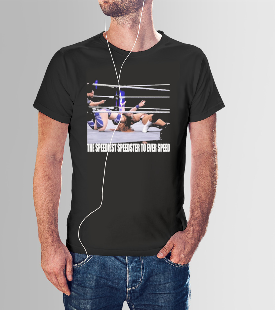Wrensday Evolved The Speediest Speedster Wrestling Action Sequence T-Shirt