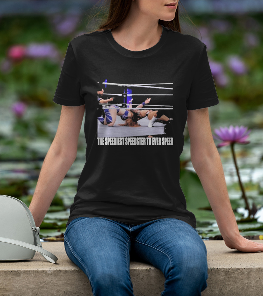 Wrensday Evolved The Speediest Speedster Wrestling Action Sequence T-Shirt