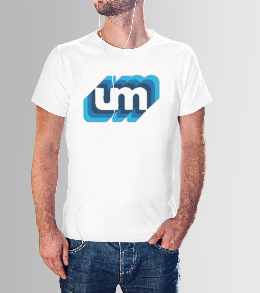 Umphrey's Mcgee Triple Wide Youth UM Overlapping Blue Letters T-Shirt