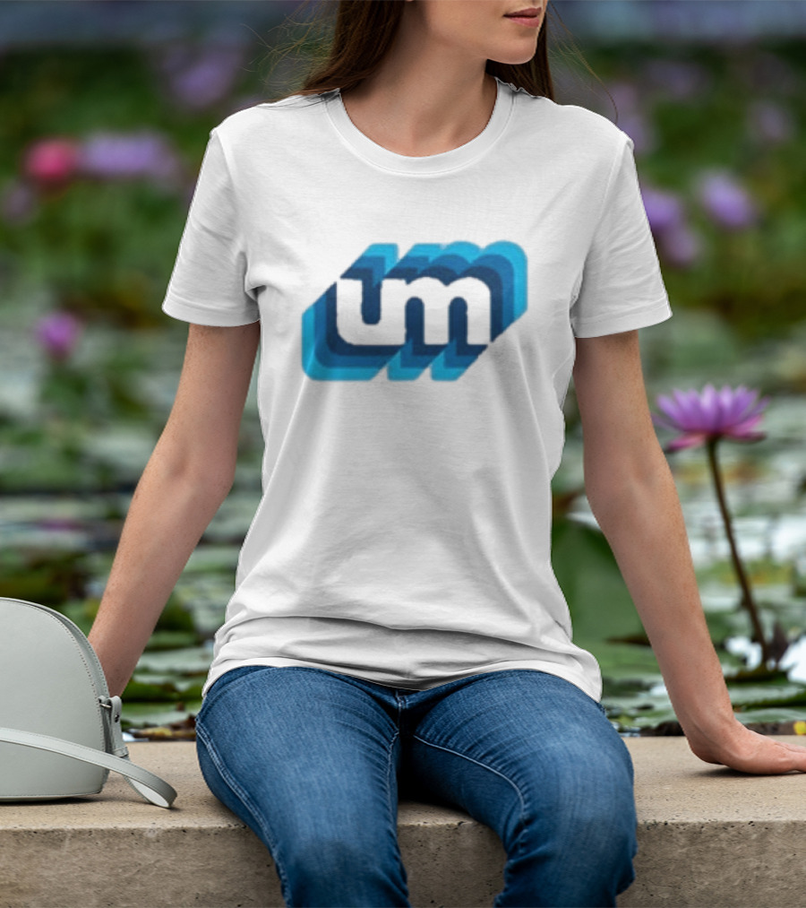 Umphrey's Mcgee Triple Wide Youth UM Overlapping Blue Letters T-Shirt