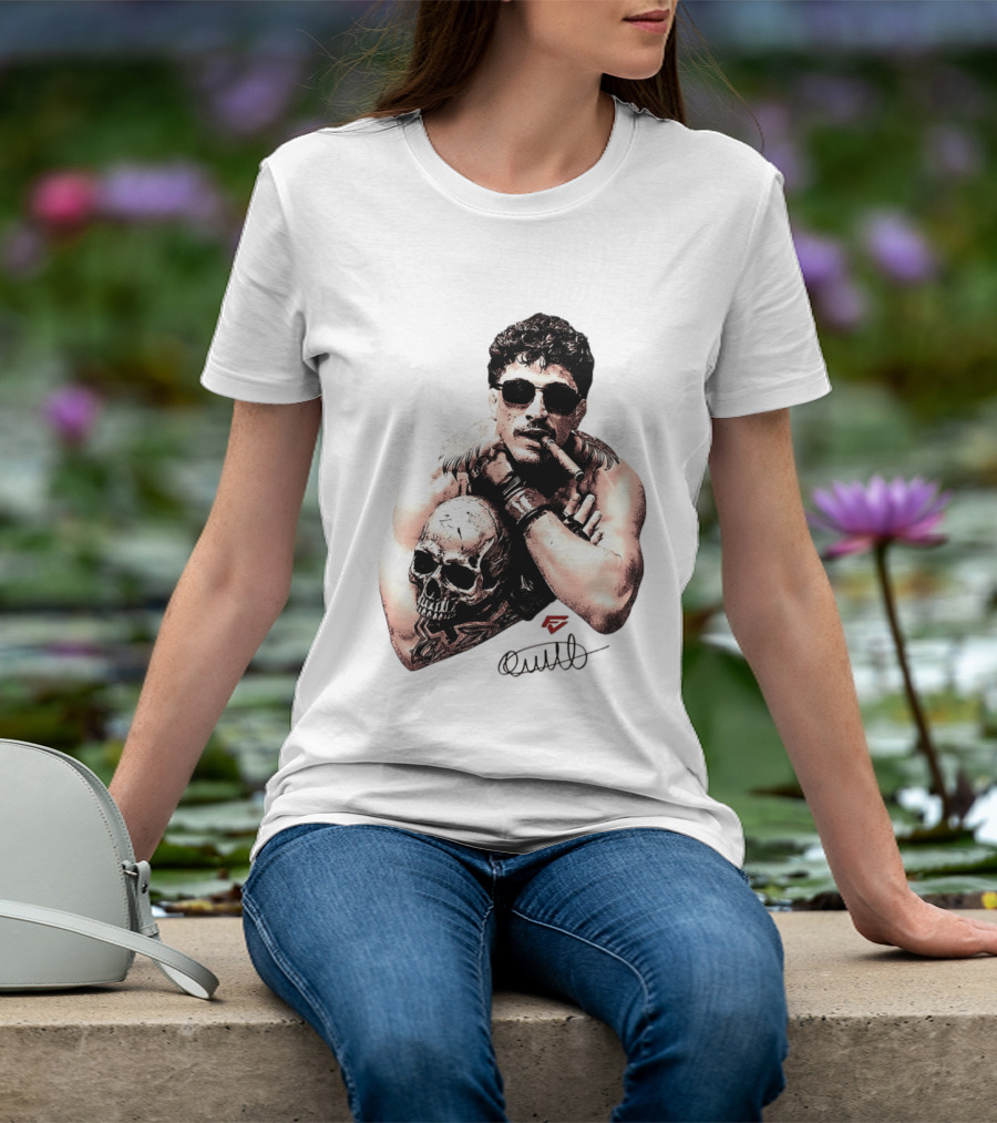 Smokilld Smokebreak Skull Tattoo Sunglasses Cigar T-Shirt