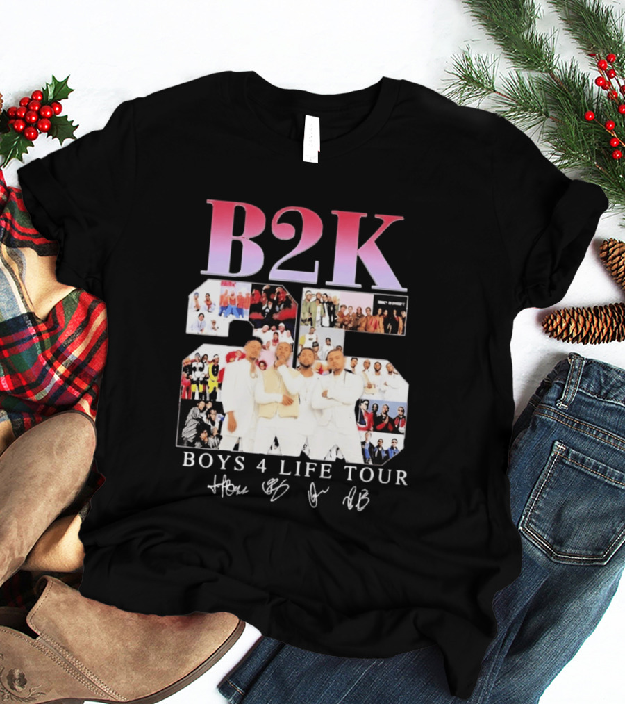 B2K 25th Anniversary Boys 4 Life Tour Signatures R&B Band T-Shirt