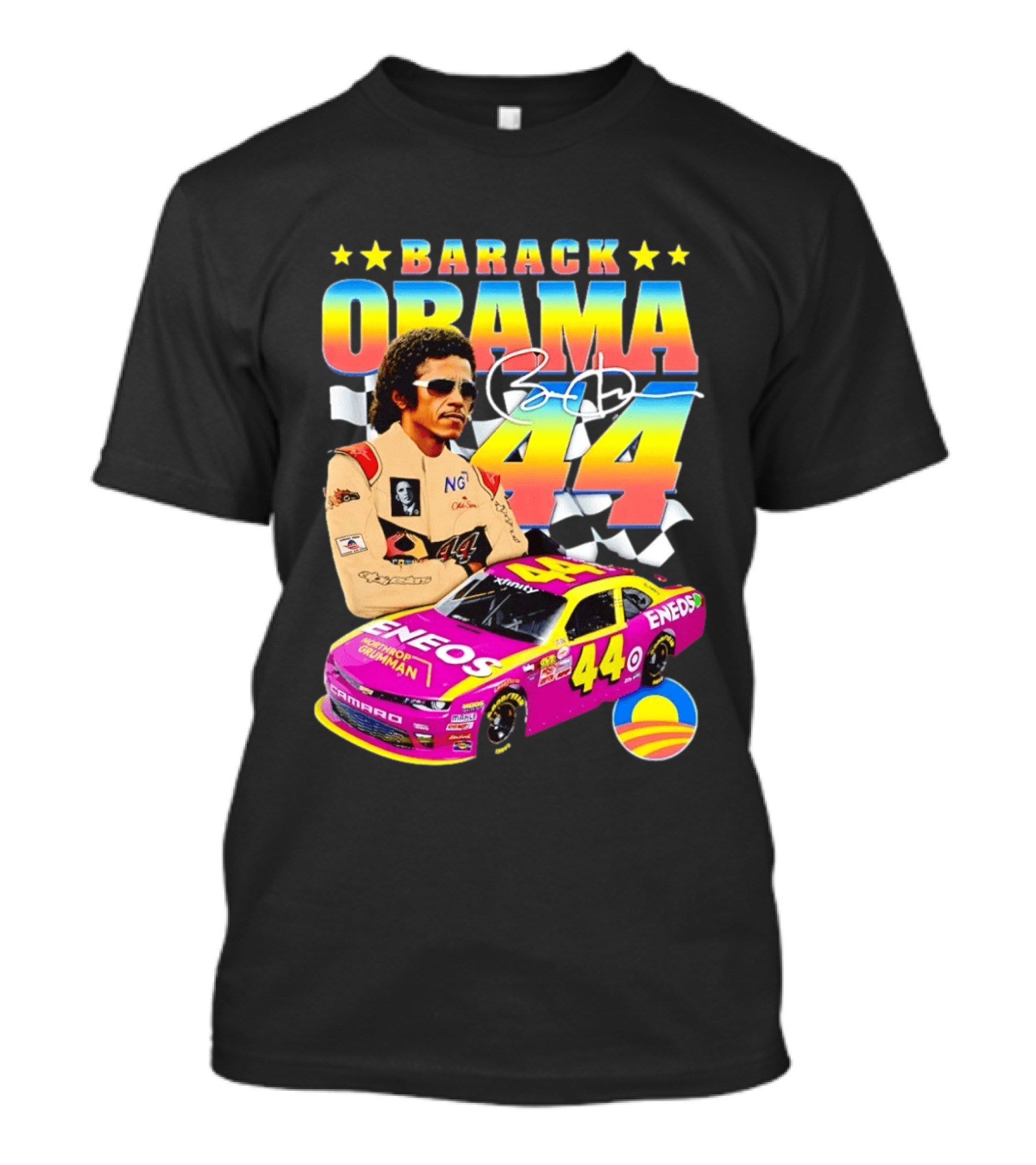 Barack Obama Racing 44 ENEOS NASCAR T-Shirt