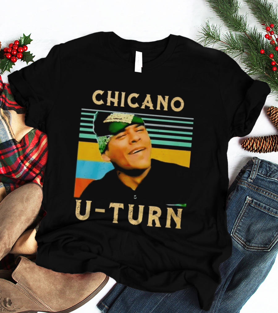 Chicano U Turn Sunset Stripes Smiling Man Bandana T-Shirt