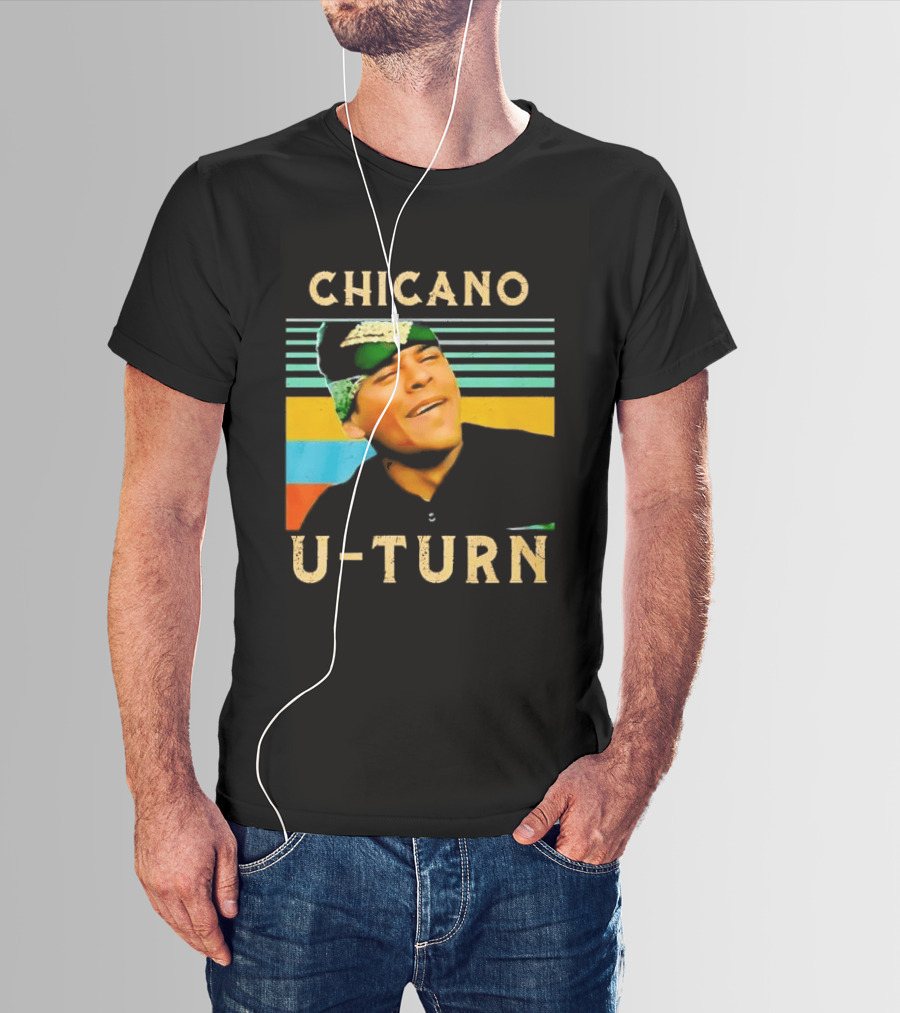 Chicano U Turn Sunset Stripes Smiling Man Bandana T-Shirt