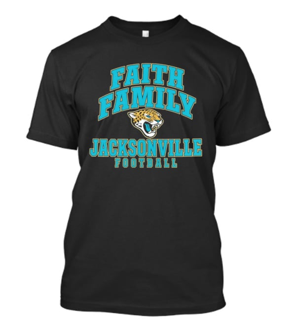 Faith Family Jacksonville Football Snarling Head Profile T-Shirt