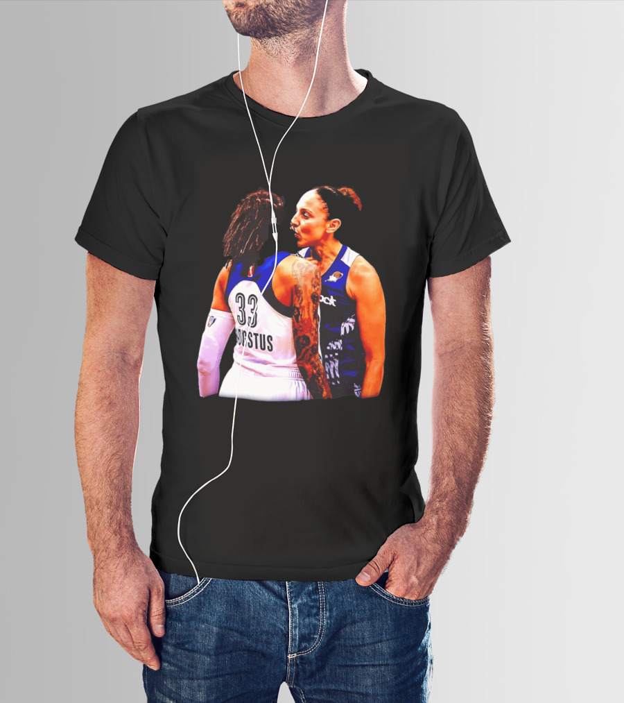 WNBA Diana Taurasi And Seimone Augustus Iconic Encounter Basketball Moment T-Shirt