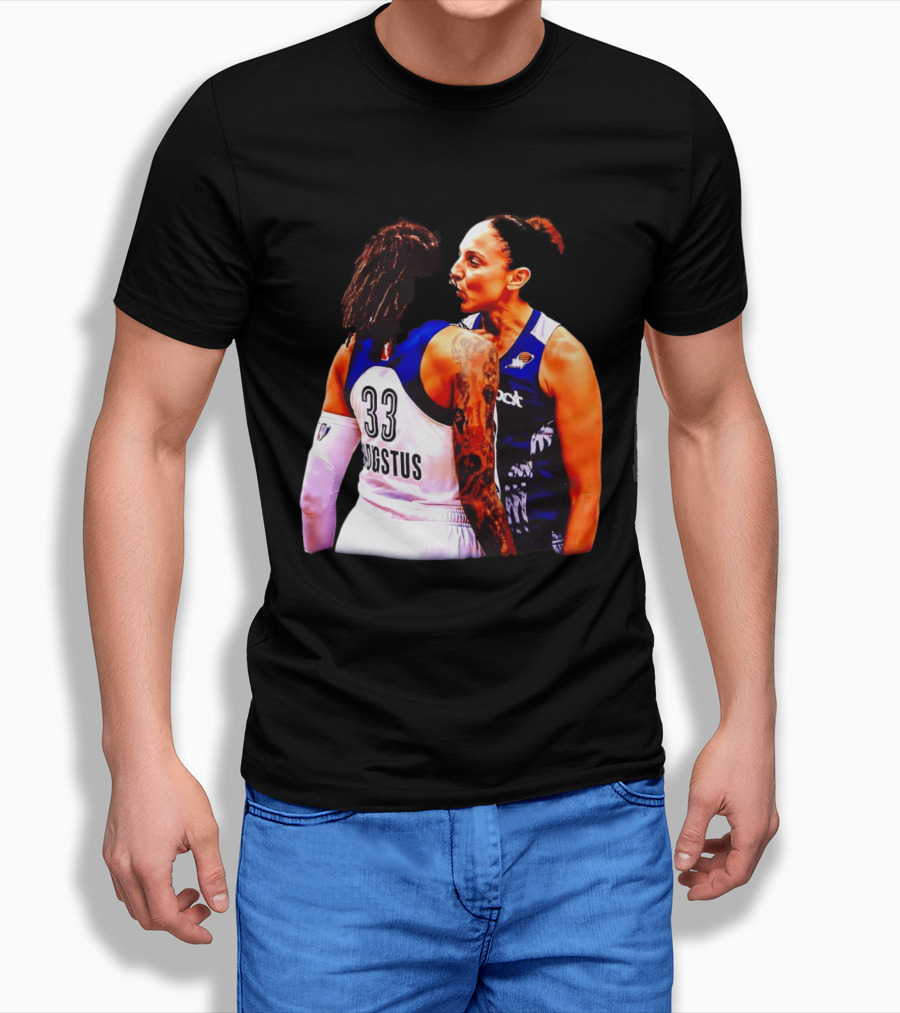 WNBA Diana Taurasi And Seimone Augustus Iconic Encounter Basketball Moment T-Shirt