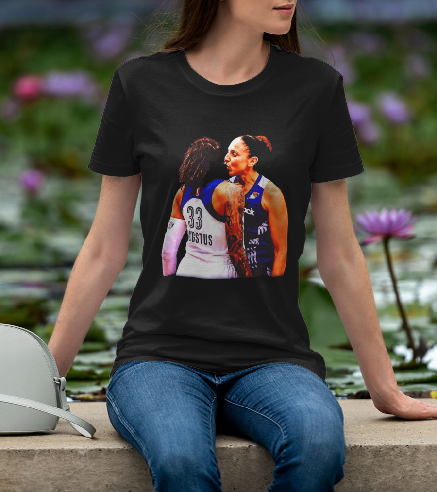 WNBA Diana Taurasi And Seimone Augustus Iconic Encounter Basketball Moment T-Shirt