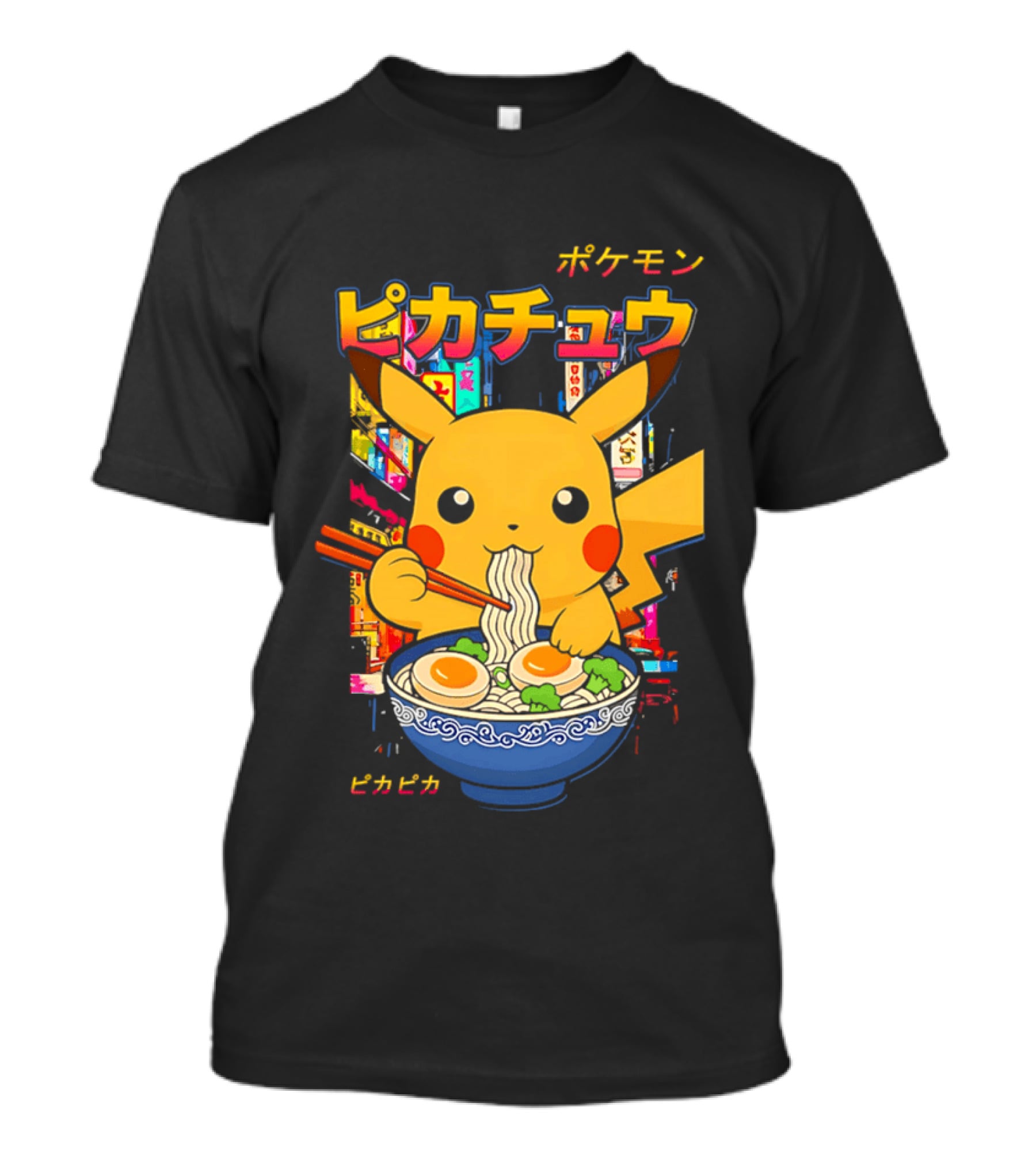 Pika Ramen Pikachu Pokémon Noodles Japan T-Shirt