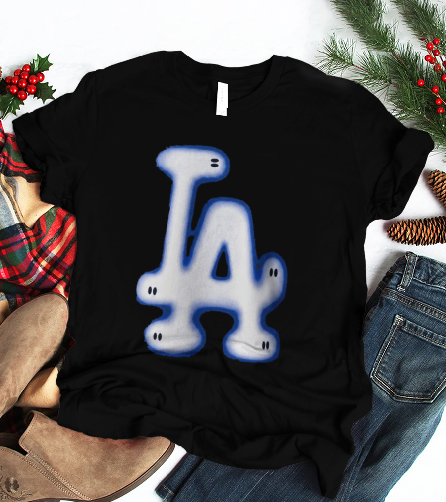 LA Dodgers Blue Ghost Airbrush T-Shirt