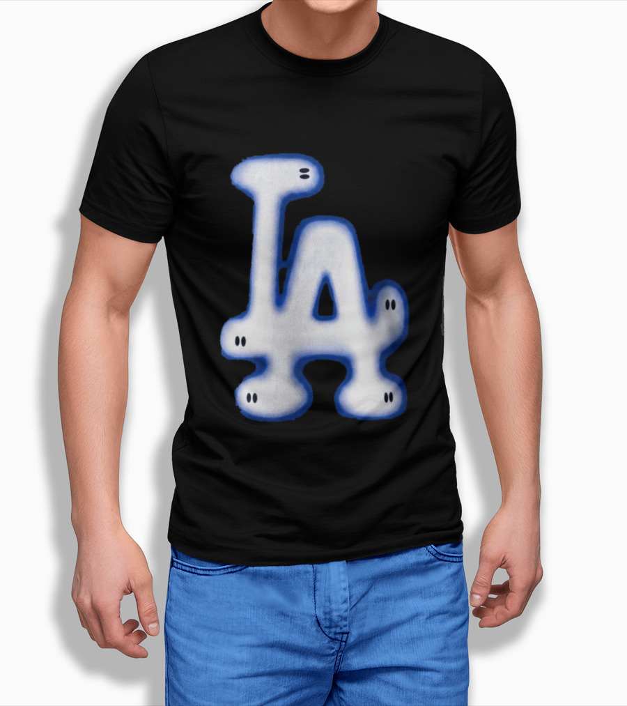 LA Dodgers Blue Ghost Airbrush T-Shirt