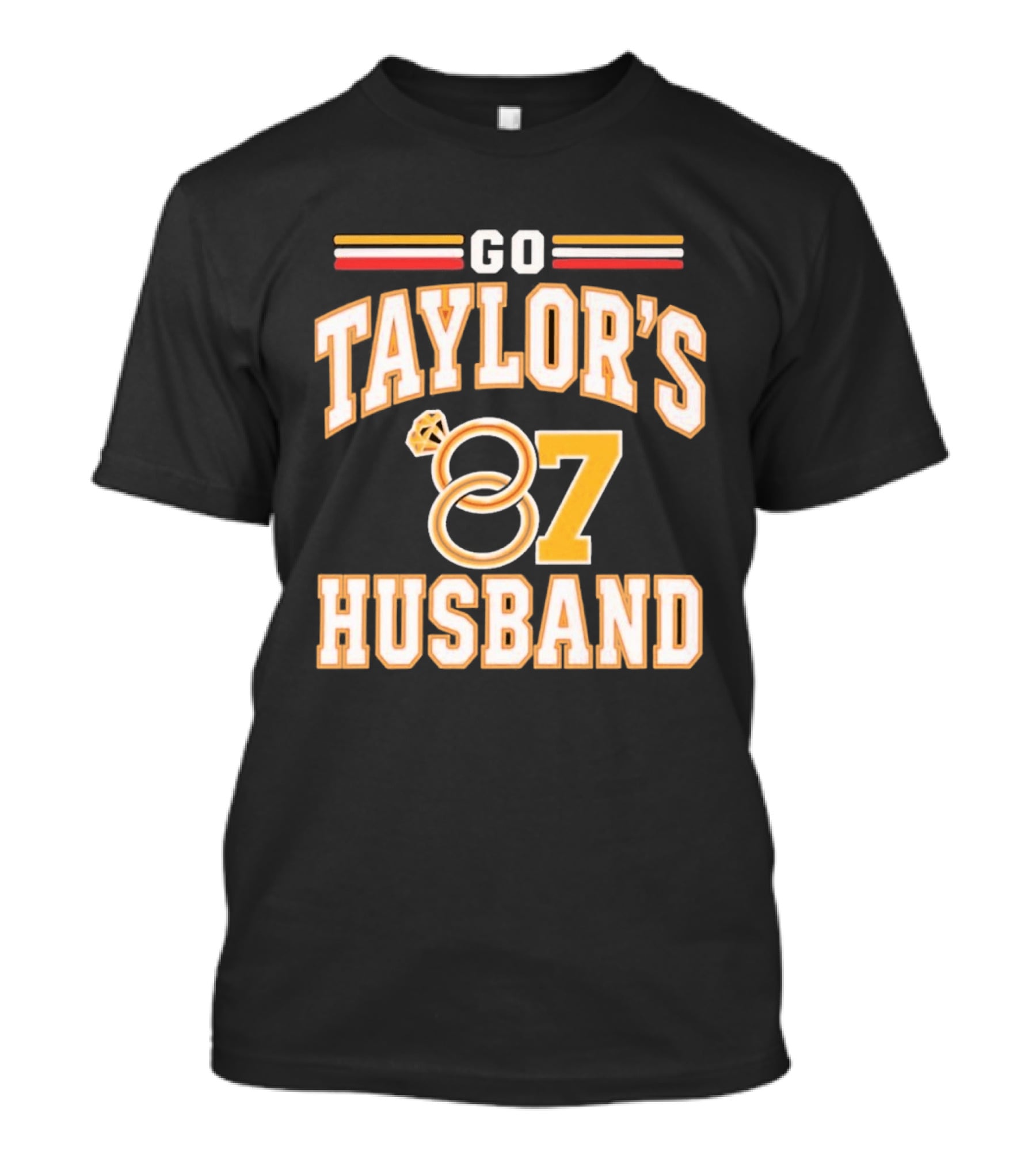 Go Taylor's Husband 87 Football Fan Cheer With Ring Motif T-Shirt