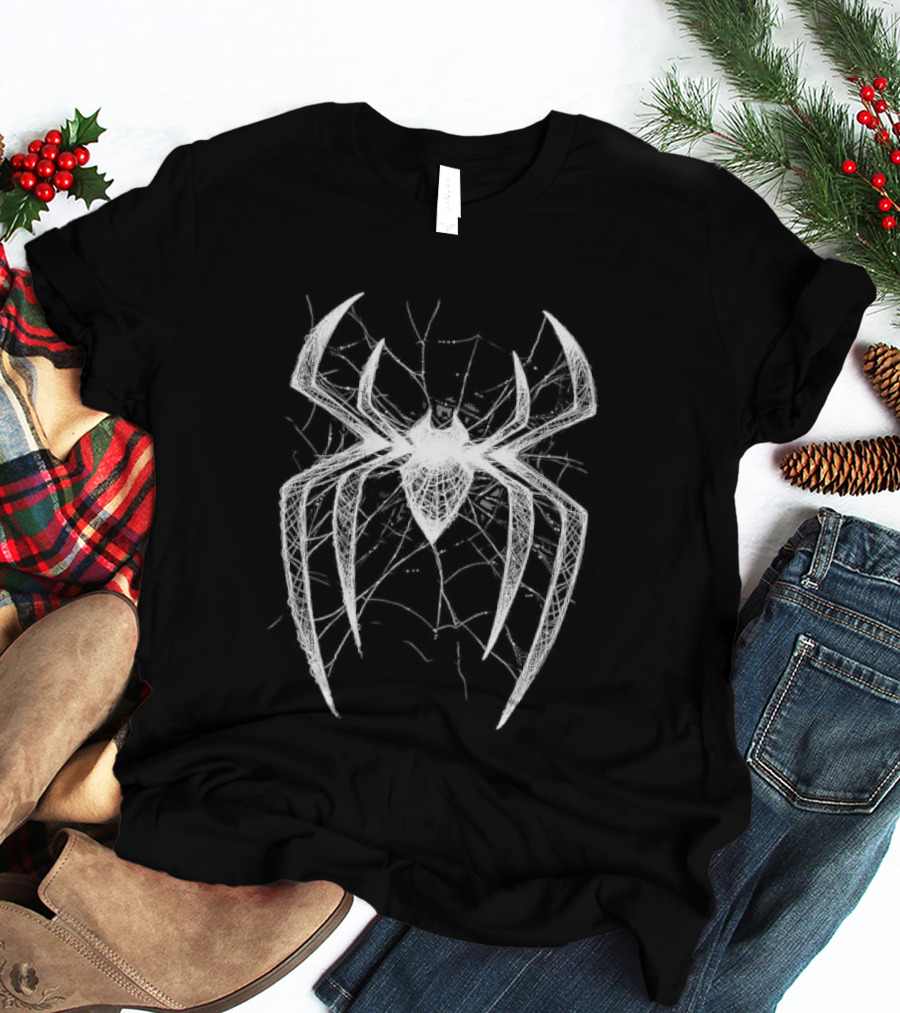 Marvel Spider Man Intricate Webbed Line Sketch Spider T-Shirt