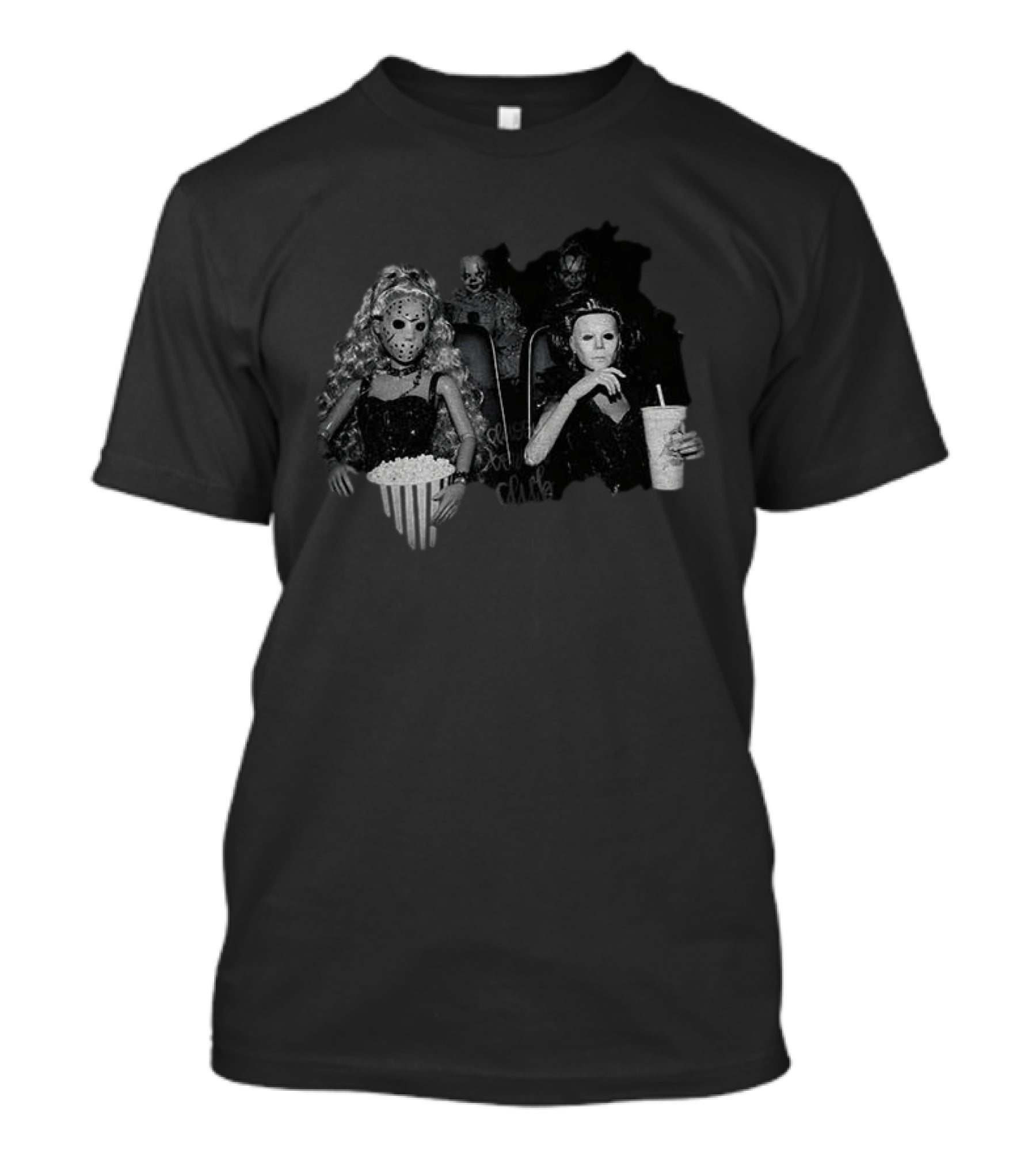 Horror Movie Dolls Jason And Michael Myers Cinema Halloween T-Shirt