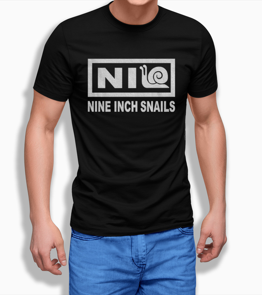 NIN Parody Nine Inch Snails Music Band T-Shirt
