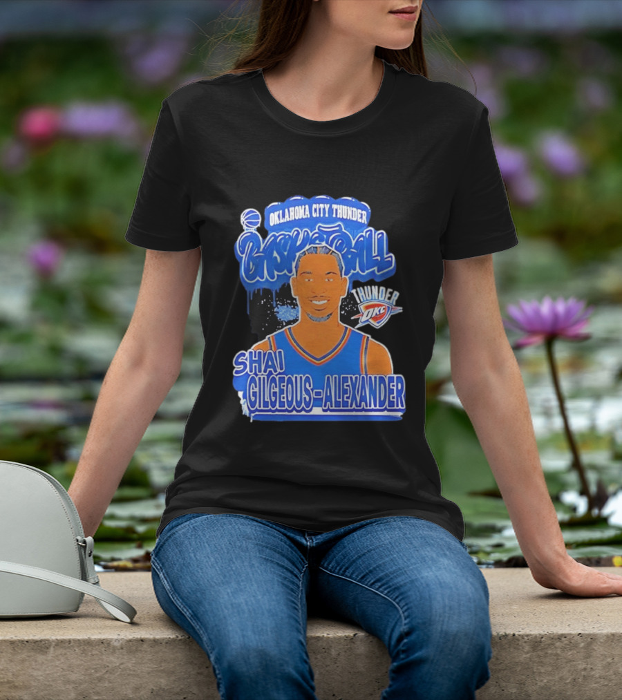 Shai Gilgeous Alexander Oklahoma City Thunder Basketball OKC Thunder T-Shirt