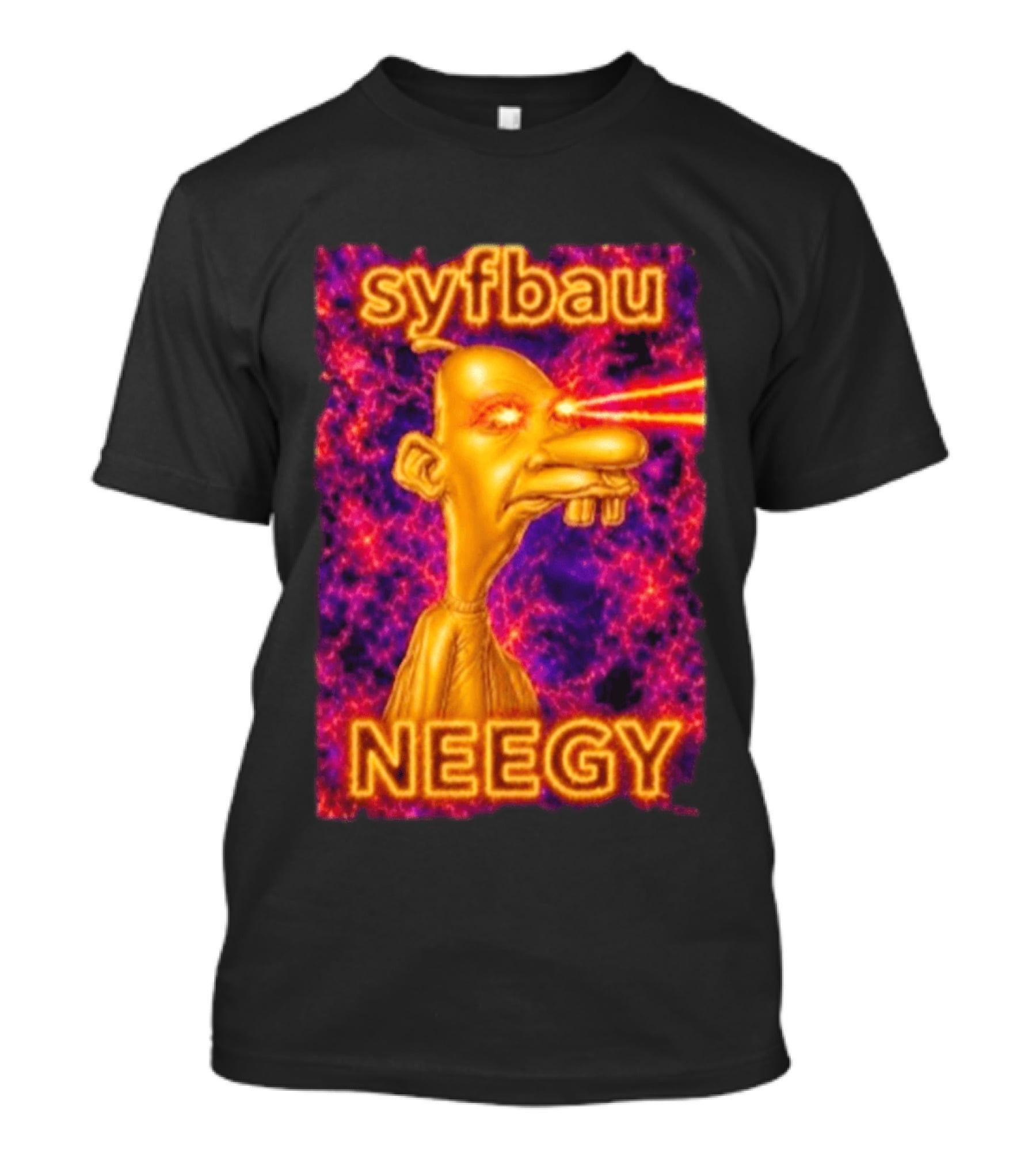 Syfbau Neegy Laser Eyes T-Shirt
