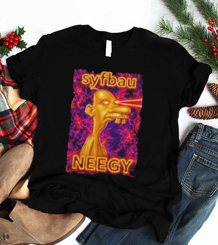 Syfbau Neegy Laser Eyes T-Shirt