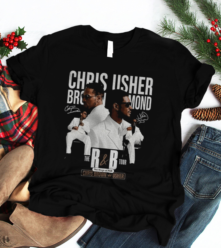 Chris Brown Usher The Kings Of R&B Tour 2026 T-Shirt