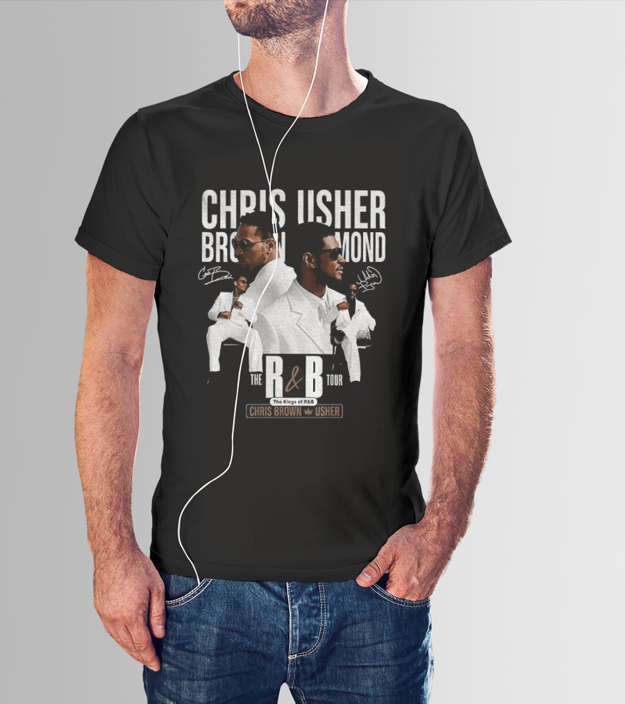 Chris Brown Usher The Kings Of R&B Tour 2026 T-Shirt