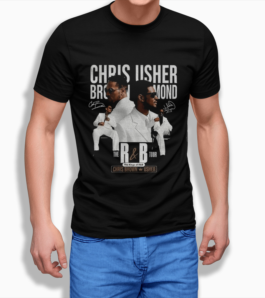 Chris Brown Usher The Kings Of R&B Tour 2026 T-Shirt