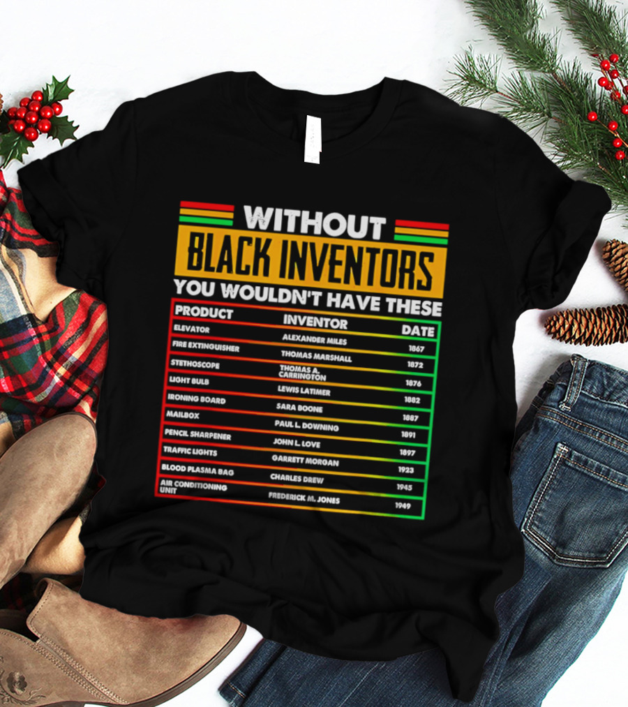 Without Black Inventors You Wouldn't Have Elevators Fire Extinguishers Stethoscopes And More T-Shirt