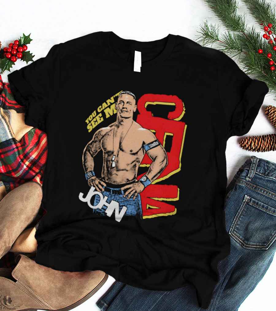 You Can't See Me John Cena Retro Style WWE Fan Favorite T-Shirt