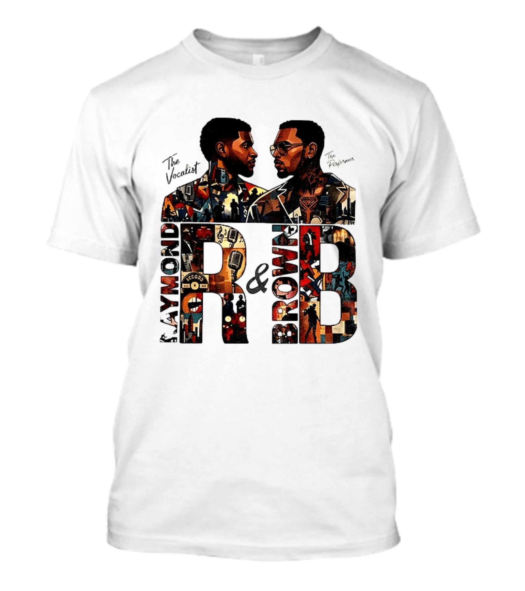 Usher Chris Brown Raymond R And B Tour 2026 Concert Hip Hop The Vocalist The Performer T-Shirt