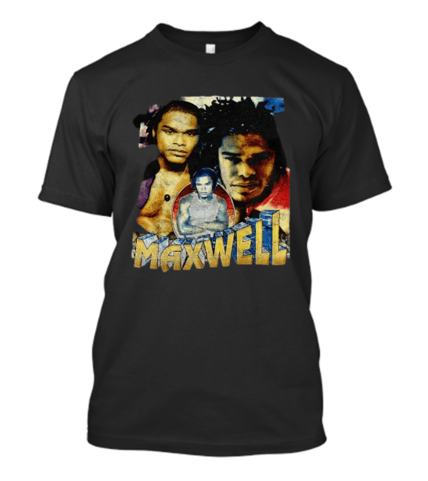 Maxwell 1990s Music Legend Collage T-Shirt