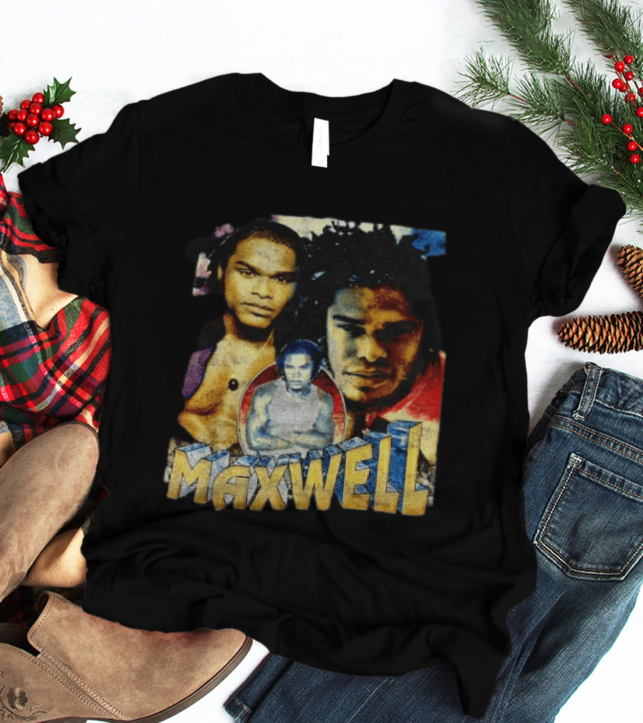 Maxwell 1990s Music Legend Collage T-Shirt