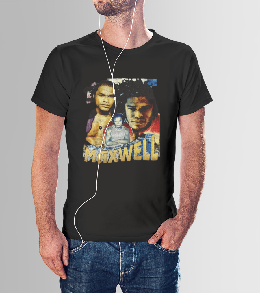 Maxwell 1990s Music Legend Collage T-Shirt