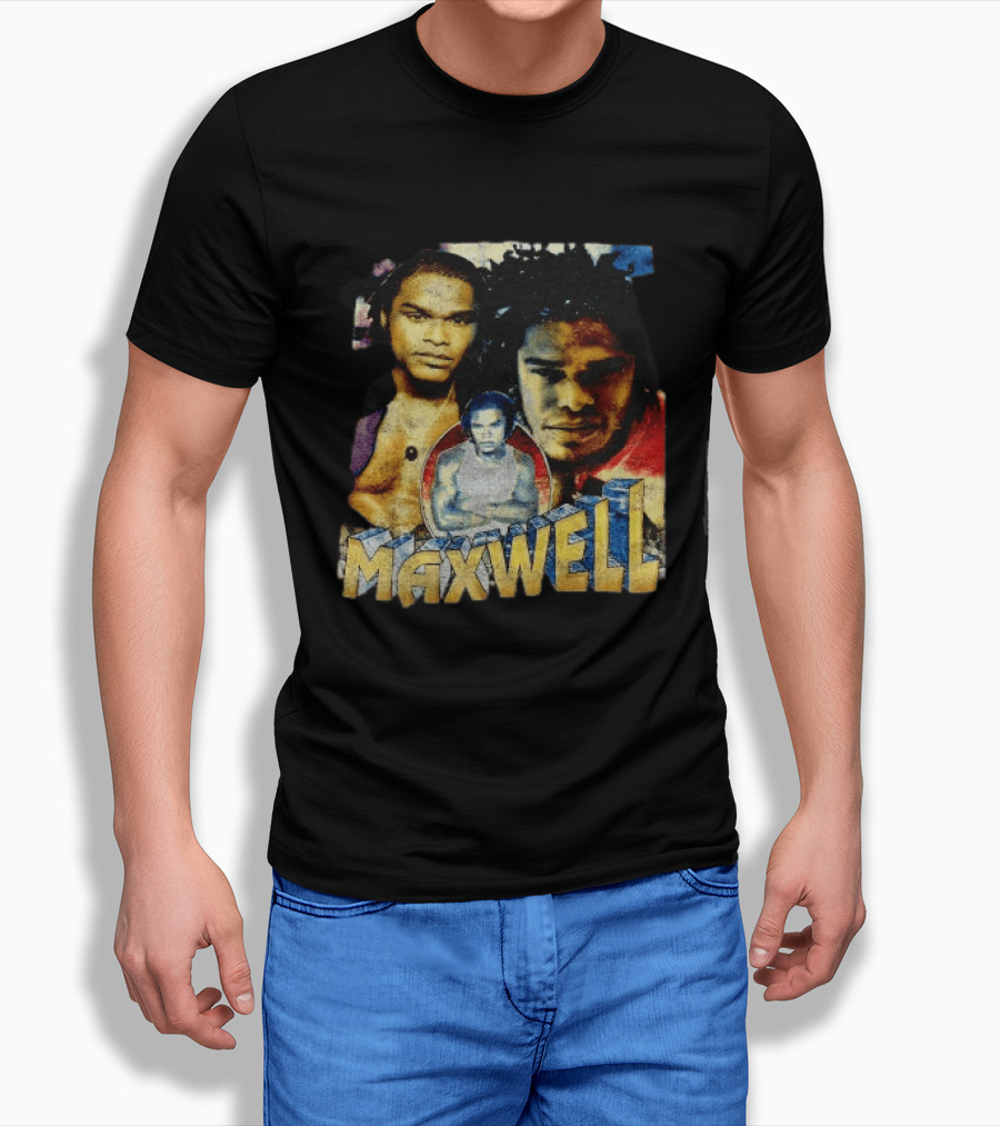 Maxwell 1990s Music Legend Collage T-Shirt