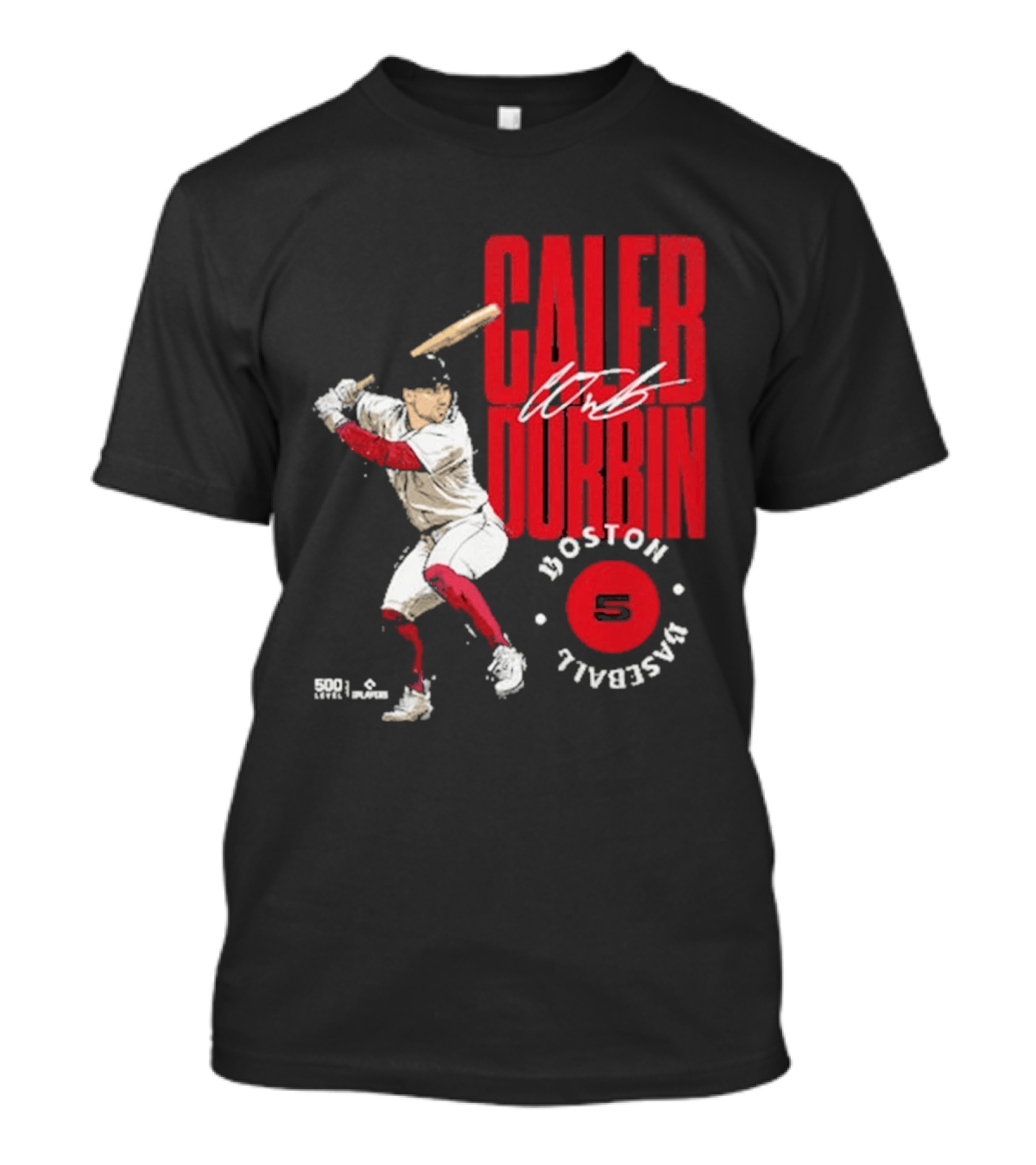 Caleb Durbin Boston Baseball Stamp Number 5 T-Shirt