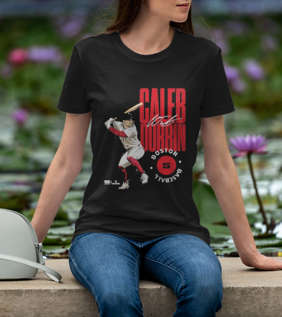 Caleb Durbin Boston Baseball Stamp Number 5 T-Shirt