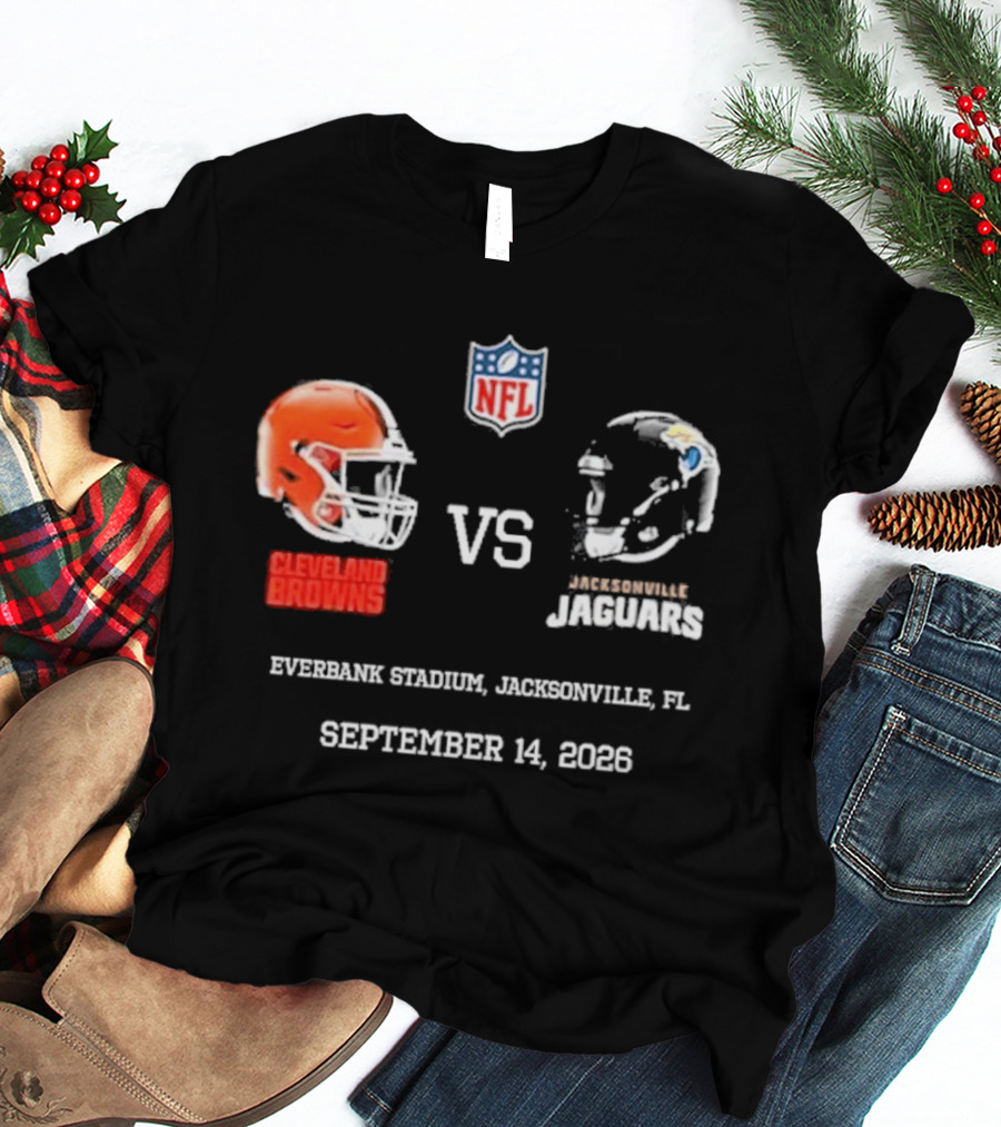 Cleveland Browns Vs Jacksonville Jaguars NFL EverBank Stadium Jacksonville FL September 14 2026 T-Shirt