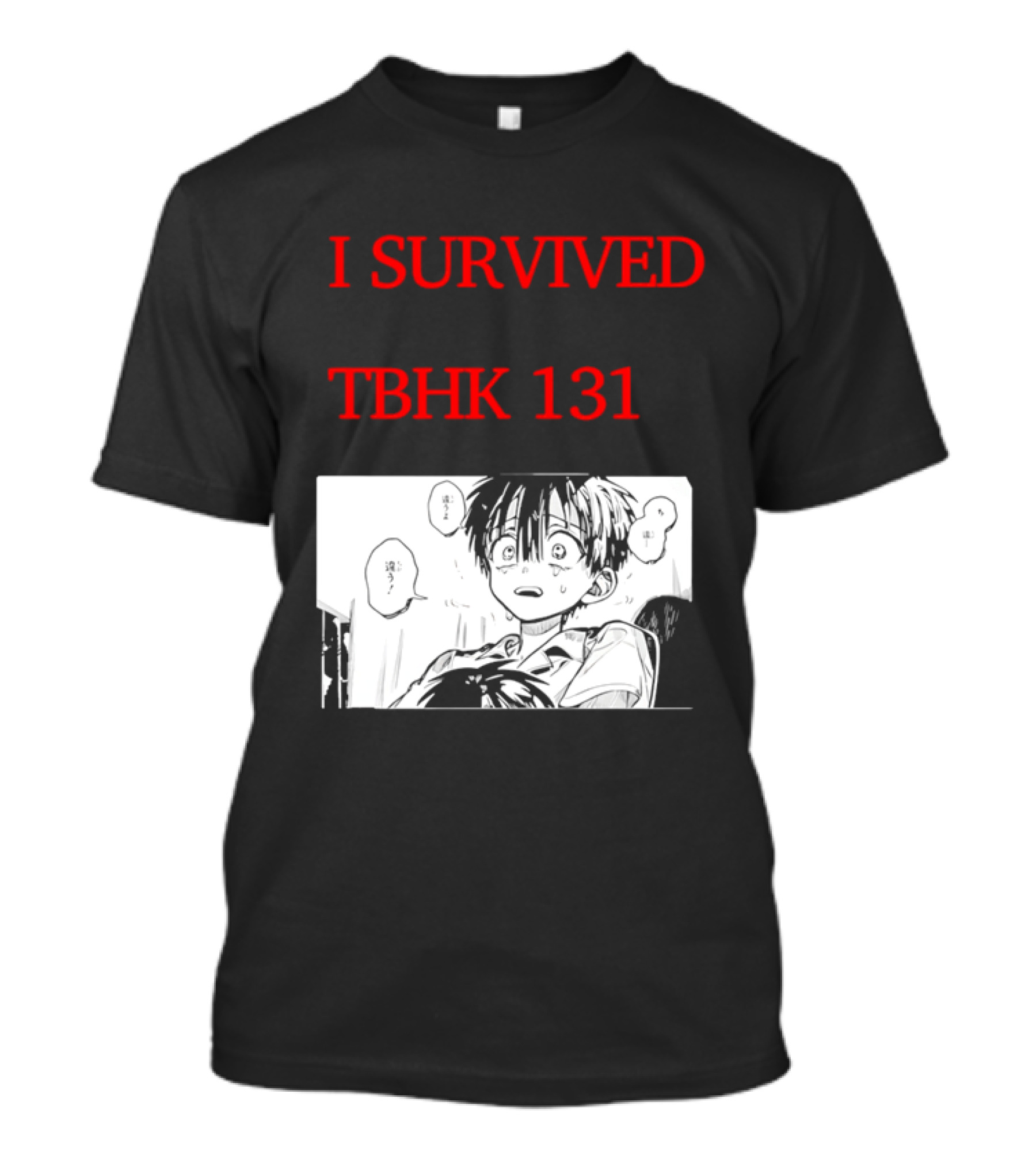 I Survived Tbhk 131 Crying Boy Manga Panel Japanese Comic Scene T-Shirt