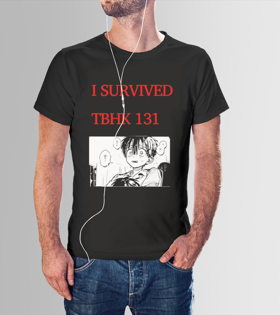 I Survived Tbhk 131 Crying Boy Manga Panel Japanese Comic Scene T-Shirt