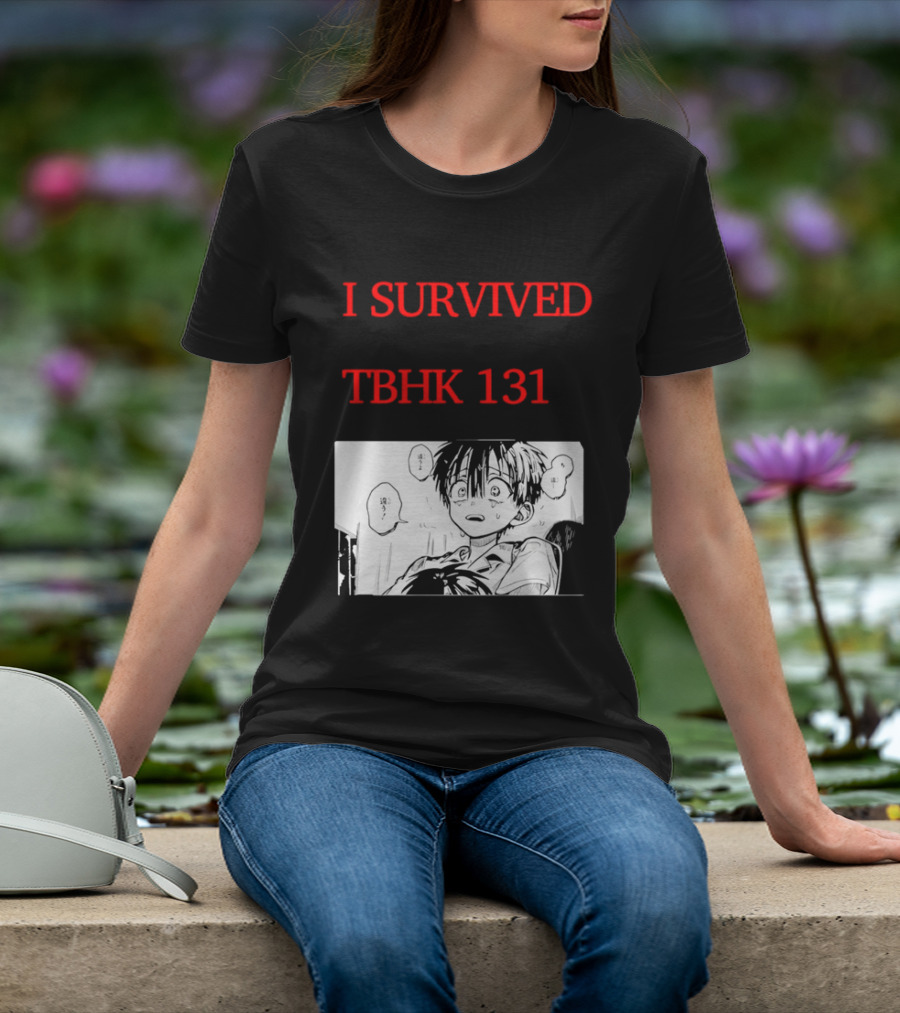 I Survived Tbhk 131 Crying Boy Manga Panel Japanese Comic Scene T-Shirt