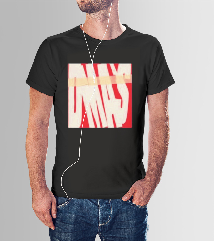 DMA's DMA's Album Cover Art Distorted Red White T-Shirt