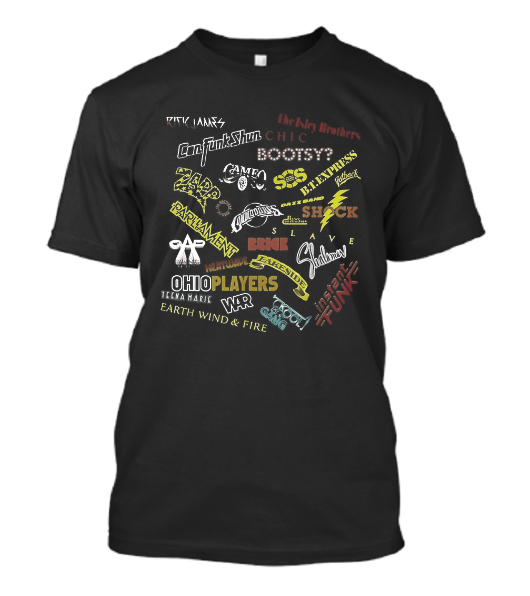 Funk Music Soul Groove Funky Boogie Disco Chic Schwann Players Shock Rufus T-Shirt