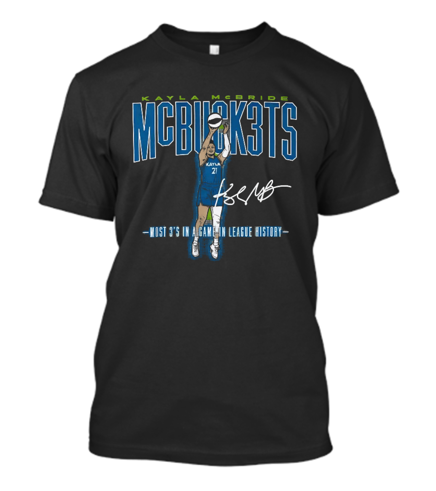 Kayla McBride MCBUCK3TS Most 3's In A Game In League History T-Shirt