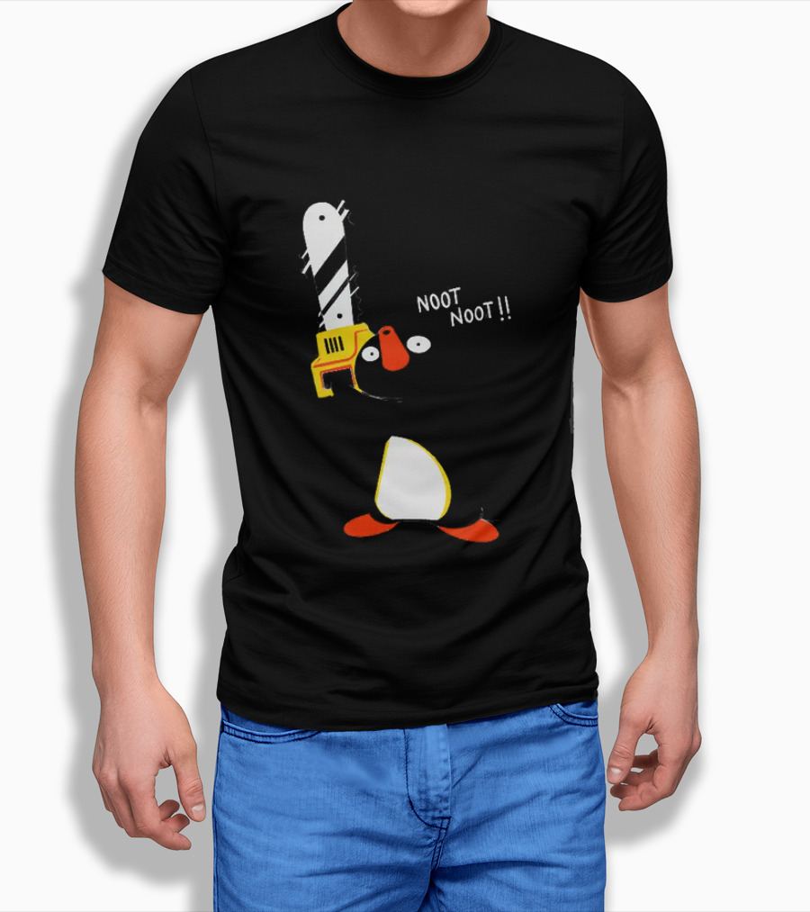 Pingu Chainsaw Noot Noot!! T-Shirt