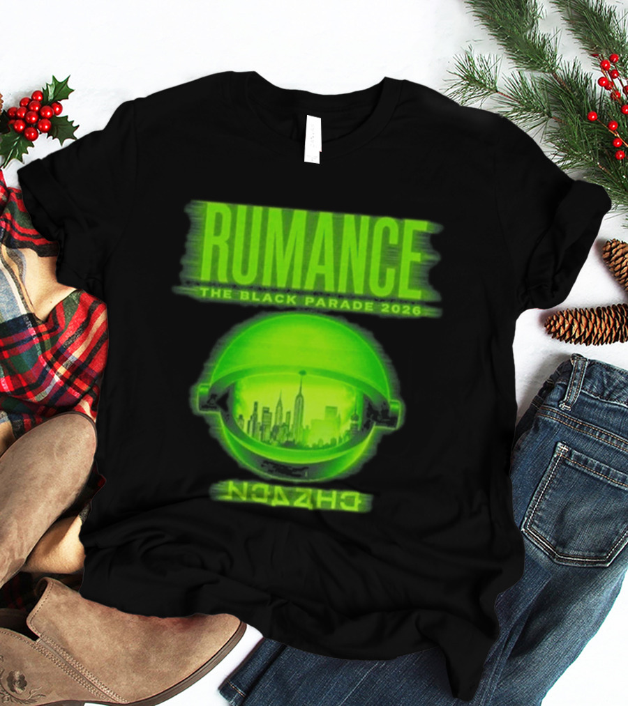 RUMANCE The Black Parade 2026 Neon Cityscape T-Shirt
