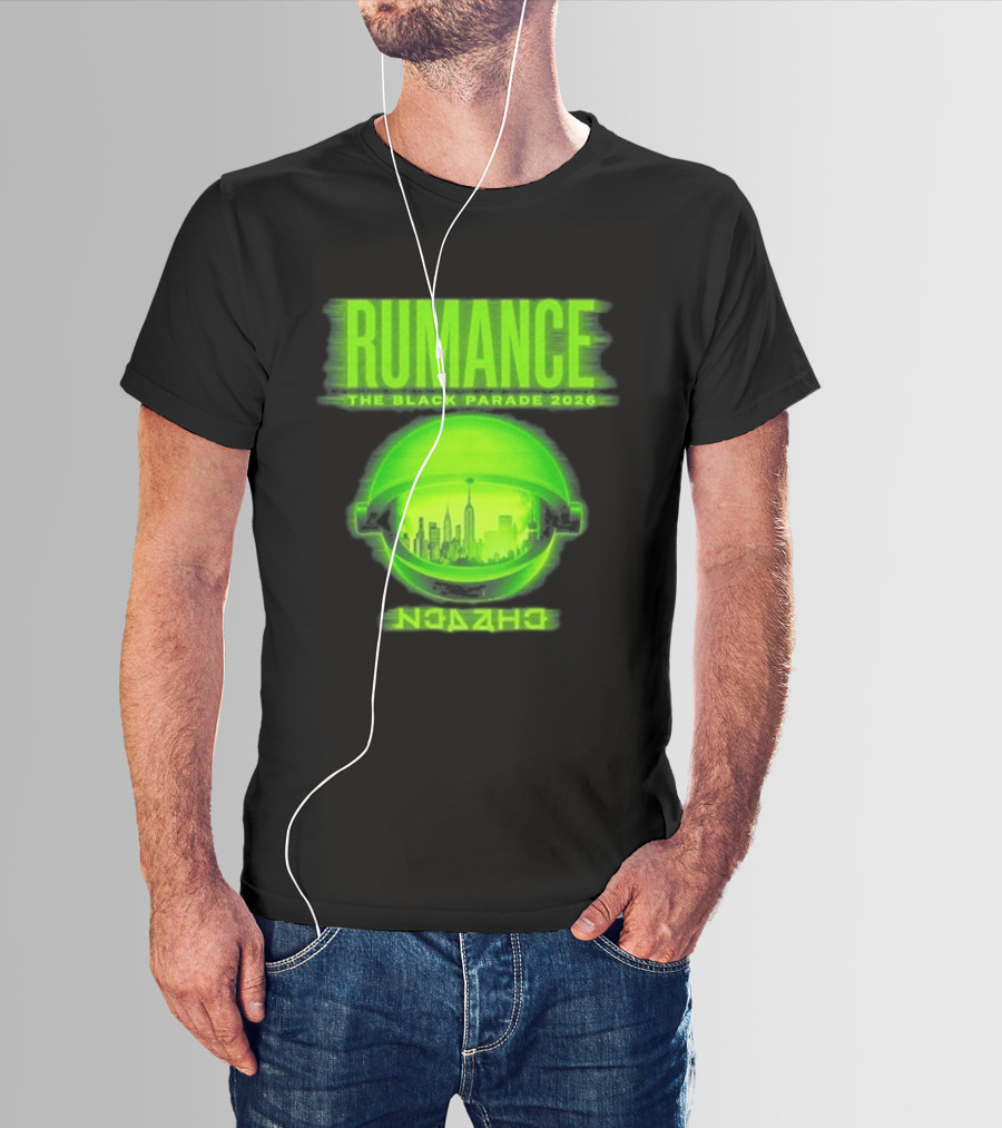 RUMANCE The Black Parade 2026 Neon Cityscape T-Shirt